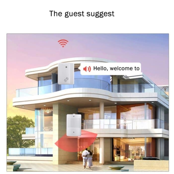 F622-108 Verbesserte Version Good Safe Wireless Electro Guard Watch Fernerkundungssystem-Kit für das Home Office, 1 x Empfänger + 1 x Detektor – Bild 10