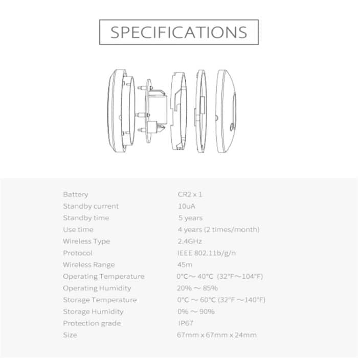 NEO NAS-WS02W WiFi-Wassersensor und Hochwassermelder, unterstützt Android / IOS-Systeme – Bild 9