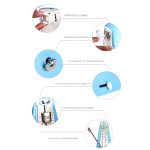 Klavier, Gitarre, Trommel, Violine, Zither, universelles mechanisches Metronom, klassische Version, Classic Version – Bild 5