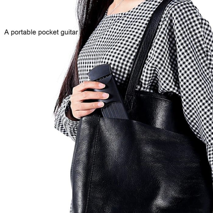 6 Fret Portable Pocket Guitar Übungswerkzeug Gadget für Anfänger Akkord Fingering Übungswerkzeug – Bild 5