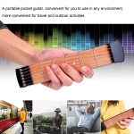 6 Fret Portable Pocket Guitar Übungswerkzeug Gadget für Anfänger Akkord Fingering Übungswerkzeug – Bild 8