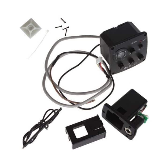 JOYO JE-303 Gitarren-Tonabnehmer, 3-Band-EQ, Vorverstärker-Tuner, Tonabnehmer, Equalizer mit Stimmfunktion, JE-303 – Bild 4