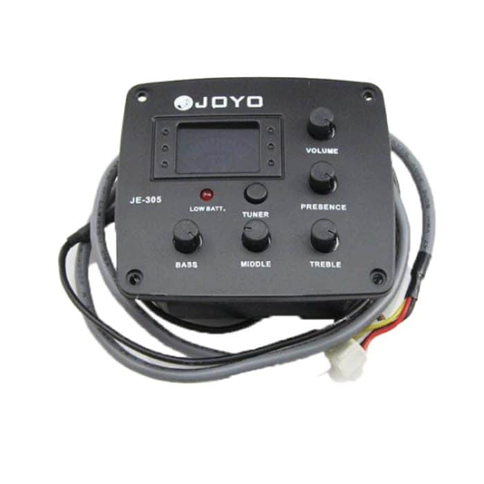 JOYO JE-305 Gitarren-Tonabnehmer, 4-Band-EQ, Vorverstärker-Tuner, Tonabnehmer, Equalizer mit Stimmfunktion, JE-305 – Bild 3