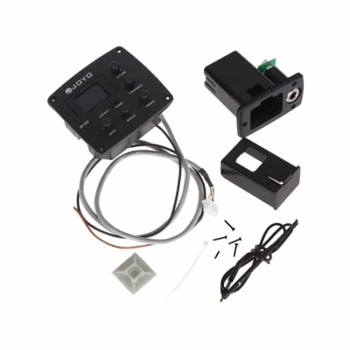 JOYO JE-305 Gitarren-Tonabnehmer, 4-Band-EQ, Vorverstärker-Tuner, Tonabnehmer, Equalizer mit Stimmfunktion, JE-305 – Bild 6