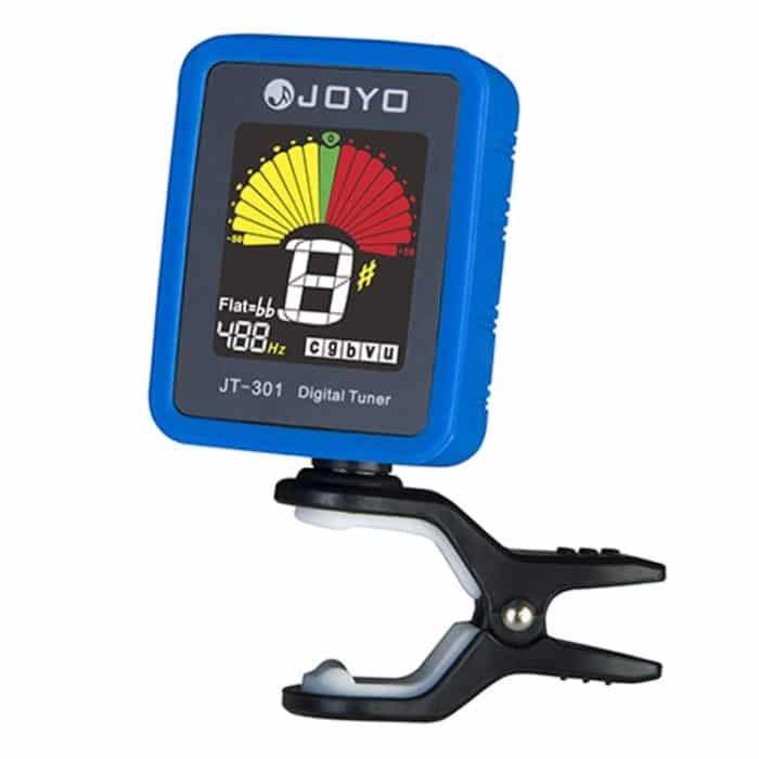 MI0138L.jpg JOYO JT-301 Clip-on Elektrischer Digital-Tuner Universell tragbar mit Silikagel-Abdeckung für Gitarre, chromatischer Bass, Ukulele, Violine, JT-301 – Bild 1