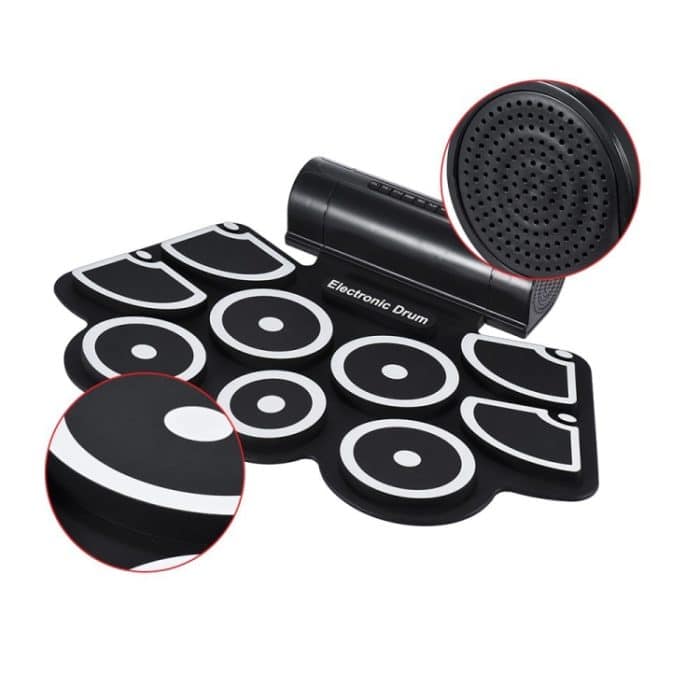 MD760 USB Electronic Drum Percussion Verdickte Silikon-Handrollentrommel – Bild 3