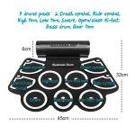 MD760 USB Electronic Drum Percussion Verdickte Silikon-Handrollentrommel – Bild 6