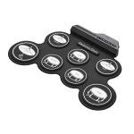 Tragbare Silikon-Handrolle USB-Trommel, schwarze Symbolversion – Bild 3