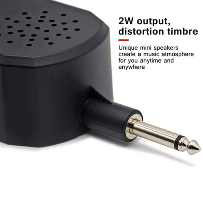 JOYO JA-01 2W Großer Gitarrenverstärker Mini Tragbare E-Gitarren-Basslautsprecher mit Verzerrungs-Timbre, Unterstützung für MP3 / Kopfhörer – Bild 3