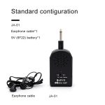 JOYO JA-01 2W Großer Gitarrenverstärker Mini Tragbare E-Gitarren-Basslautsprecher mit Verzerrungs-Timbre, Unterstützung für MP3 / Kopfhörer – Bild 7