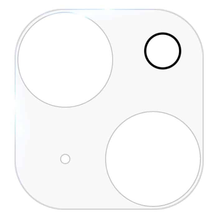 Für iPhone 13 mini HD Rückkameraobjektivschutzfolie aus gehärtetem Glas – Bild 2