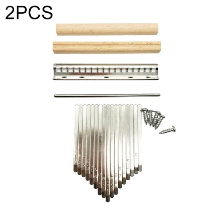 2 stücke 17 ton thumb piano keys kalimba pickaccessoires kit – Bild 1