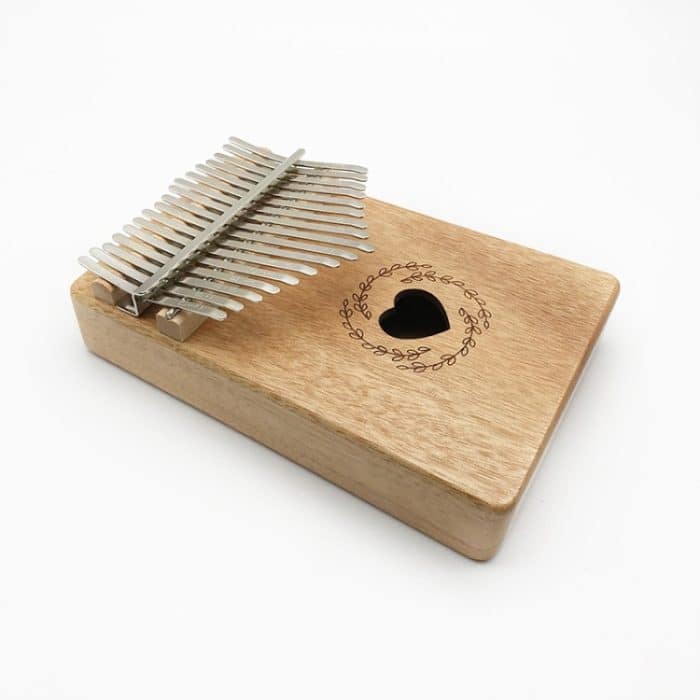 17 Ton Mahagoniholz ​​Thumb Piano Kalimba – Bild 3
