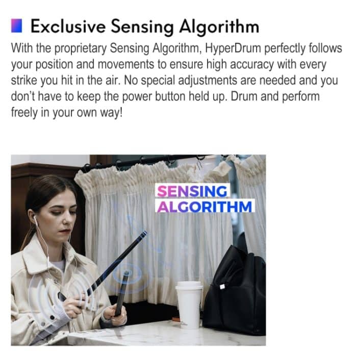 Hyperdrum Somatosensory Virtual Drum Kit Intelligentes tragbares Musikinstrument, Hyperdrum Somatosensory Virtual Drum – Bild 6