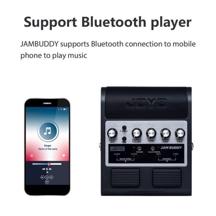 JOYO JAM BUDDY Bluetooth 4.0 Dual Channel mit Effektor-Ladegitarre, kleiner Lautsprecher – Bild 2