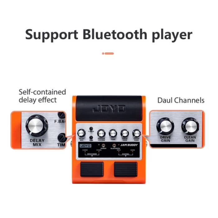 JOYO JAM BUDDY Bluetooth 4.0 Dual Channel mit Effektor-Ladegitarre, kleiner Lautsprecher – Bild 5