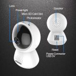 Anpwoo AP005 2,0 MP 1080P 1/2,7 Zoll CMOS HD WiFi IP-Kamera, unterstützt Bewegungserkennung/Nachtsicht, AP005 – Bild 4