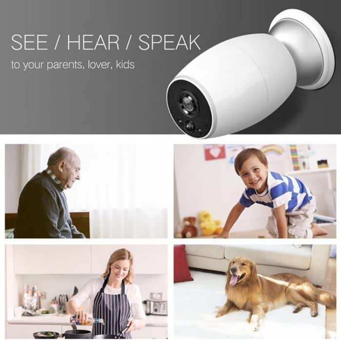 Anpwoo Cannon 1,3 MP 960P 1/3 Zoll CMOS HD WiFi IP-Kamera mit Stativhalter, unterstützt Bewegungserkennung/Nachtsicht, Cannon – Bild 7