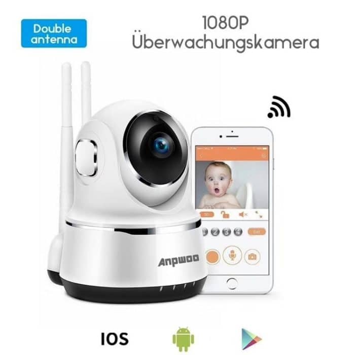 Anpwoo Guardian 2.0MP 1080P 1/3 Zoll CMOS HD WiFi IP-Kamera, unterstützt Bewegungserkennung/Nachtsicht, Guardian Black, Guardian White – Bild 7