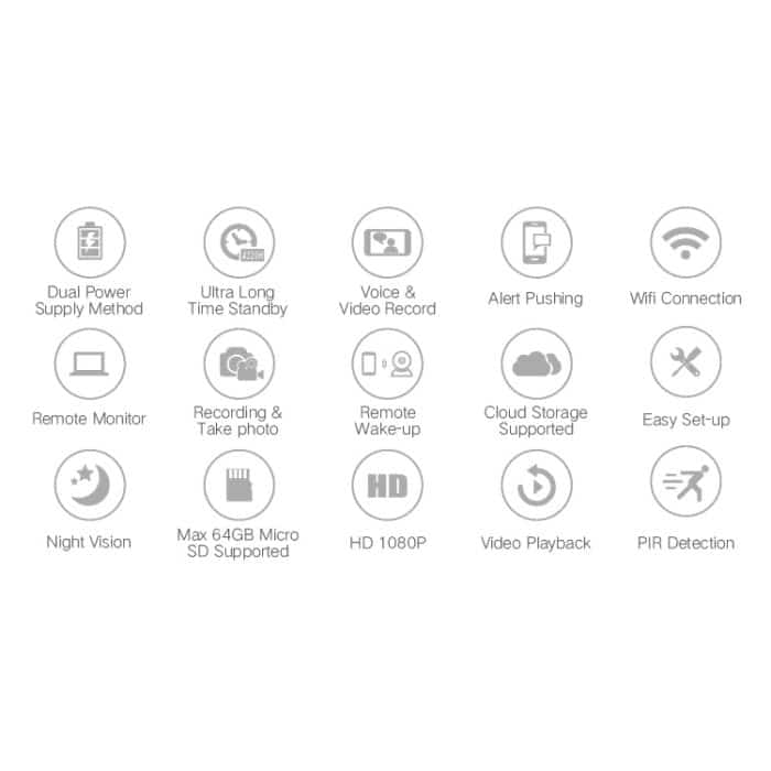 YS-Y4 1080P HD Solar-WLAN-Batteriekamera, unterstützt Bewegungserkennung, Infrarot-Nachtsicht und SD-Karte (max. 32 GB) – Bild 7