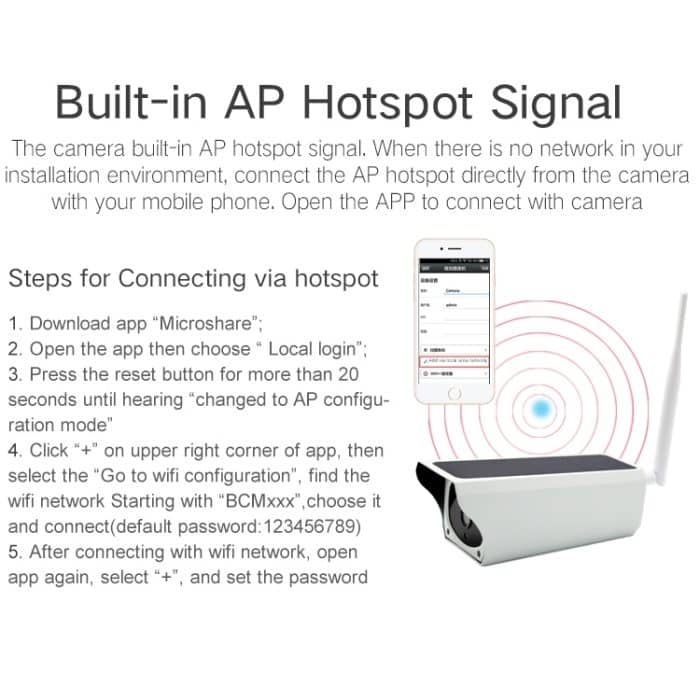 YS-Y4 1080P HD Solar-WLAN-Batteriekamera, unterstützt Bewegungserkennung, Infrarot-Nachtsicht und SD-Karte (max. 32 GB) – Bild 8