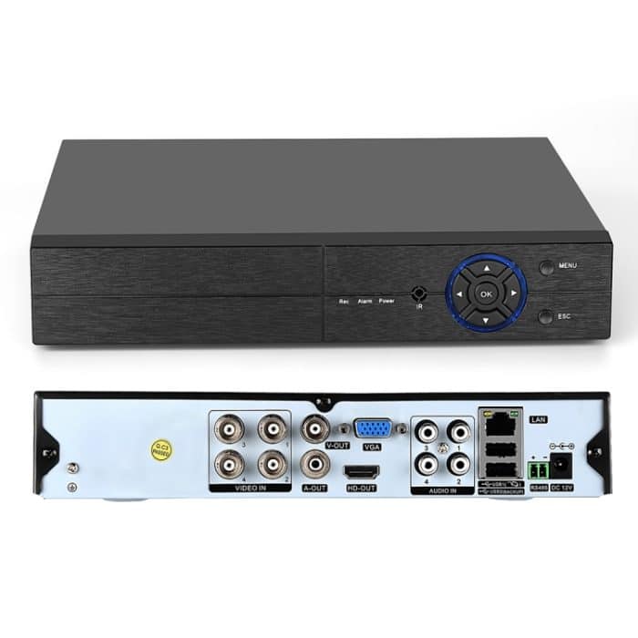 A4B3Kit 2MP 4CH 1080P CCTV-Überwachungskamerasystem AHD DVR-Überwachungsset, unterstützt Nachtsicht/Bewegungserkennung – Bild 4