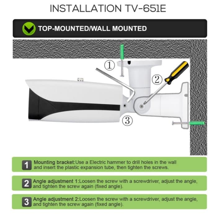 TV-651eH5/IP AF POE H.264++ 5MP IP-Kamera Autofokus 4x Zoom 2,8-12MM Objektiv Überwachungskameras, TV-651eH5/IP – Bild 5