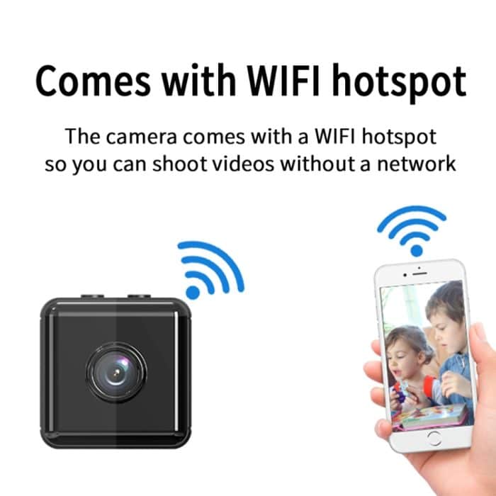X6D 720P Wireless Home Mini-Überwachungskamera, unterstützt Infrarot-Nachtsicht, Bewegungserkennung und TF-Karte, 720P – Bild 5