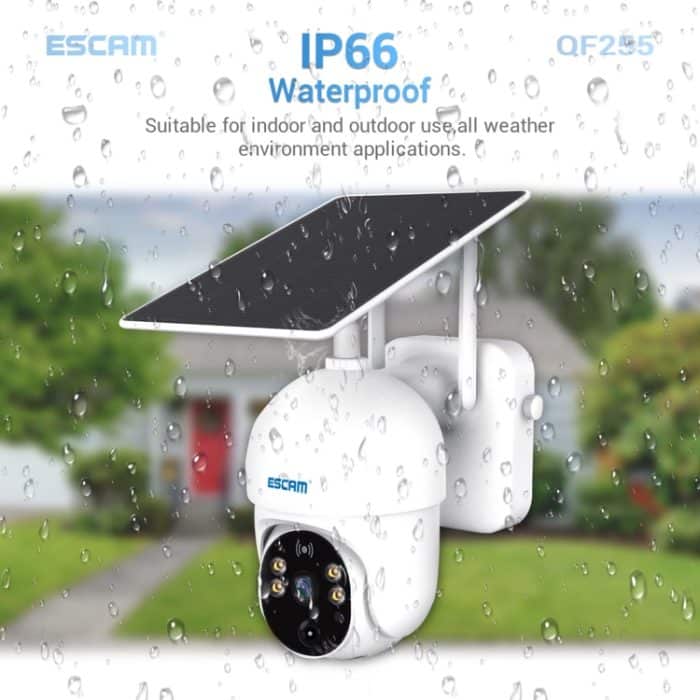 ESCAM QF255 2,0 Mio. Pixel 1080p HD WIFI-Solarkamera, Unterstützung mit zwei Wege-Voice & Pir Motion Detection & Night Vision & TF-Karte – Bild 12