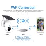 ESCAM QF255 2,0 Mio. Pixel 1080p HD WIFI-Solarkamera, Unterstützung mit zwei Wege-Voice & Pir Motion Detection & Night Vision & TF-Karte – Bild 5
