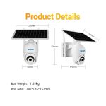 ESCAM QF450 HD 1080P 4G EU-Version Solarbetriebene IP-Kamera mit 32g-Speicher, Unterstützung von zwei Wege Audio & Pir Motion Detection & Night Vision & TF-Karte – Bild 13