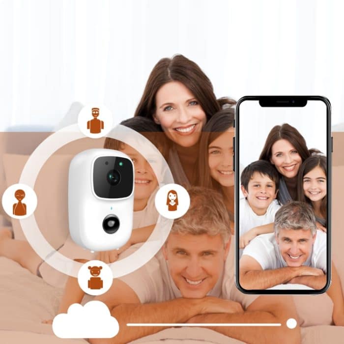 B90-Batterie-Überwachungskamera mit niedrigem Power, Unterstützung mit zwei Wege-Gegensprechanlage, TF-Karte, PIR-Induktionsperson – Bild 6