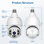 DP183,0Millionen PixelSmart-Dualband WiFi1080P HDim Freiennetz -GlühlampeKamera, UnterstützungInfrarot-Nachtsicht &Motion Detection&TF-Karte – Bild 11