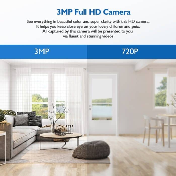 DP183,0Millionen PixelSmart-Dualband WiFi1080P HDim Freiennetz -GlühlampeKamera, UnterstützungInfrarot-Nachtsicht &Motion Detection&TF-Karte – Bild 5