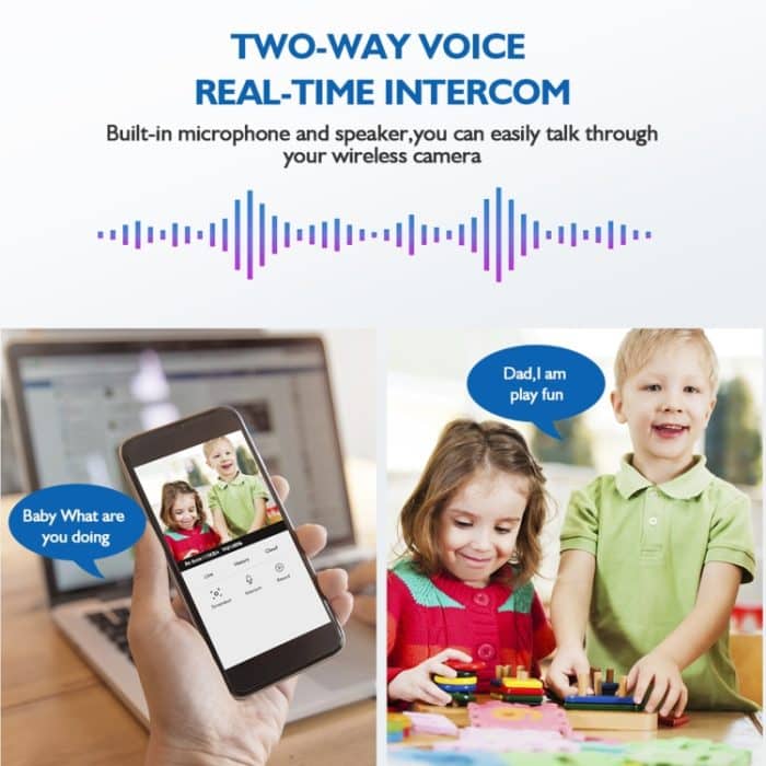 DP183,0Millionen PixelSmart-Dualband WiFi1080P HDim Freiennetz -GlühlampeKamera, UnterstützungInfrarot-Nachtsicht &Motion Detection&TF-Karte – Bild 8