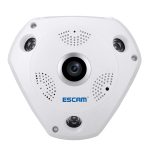 ESCAM Shark QP180 960P 360-Grad-Fischaugenobjektiv 1,3 MP WiFi-IP-Kamera, Unterstützung für Bewegungserkennung / Nachtsicht, IR-Entfernung: 10 m – Bild 2