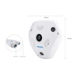 ESCAM Shark QP180 960P 360-Grad-Fischaugenobjektiv 1,3 MP WiFi-IP-Kamera, Unterstützung für Bewegungserkennung / Nachtsicht, IR-Entfernung: 10 m – Bild 7
