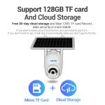 ESCAM QF250 HD 1080P WiFi Solar Panel IP-Kamera, Support Motion Detection / Nachtsicht / TF-Karte / Zwei-Wege-Audio – Bild 9