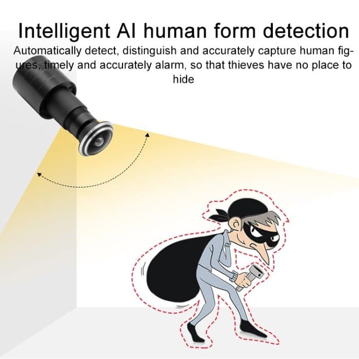 SDTX-9 1,8 mm Brennweite Smart Home WiFi Remote HD Elektronische Katzenaugenkamera – Bild 3