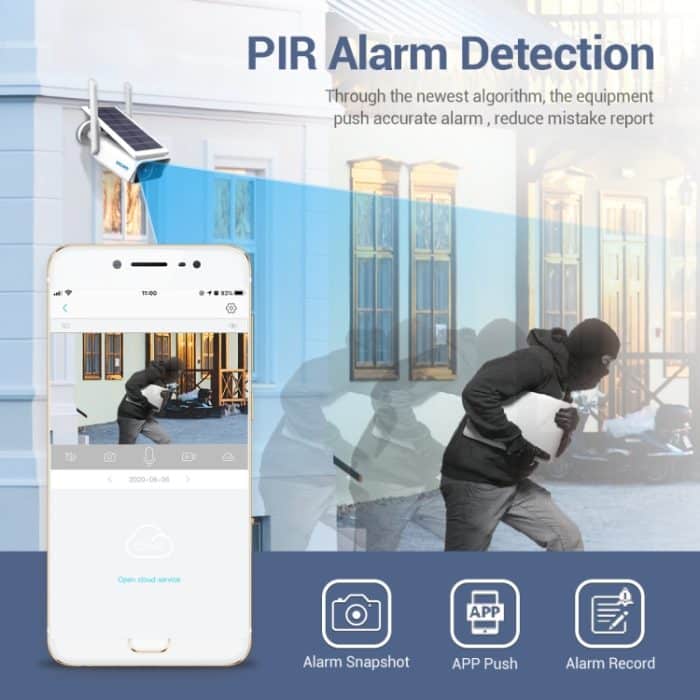 ESCAM QF180 H.265 3MP Solar-WLAN-IP-Kamera, ohne Batterie, QF180 – Bild 6