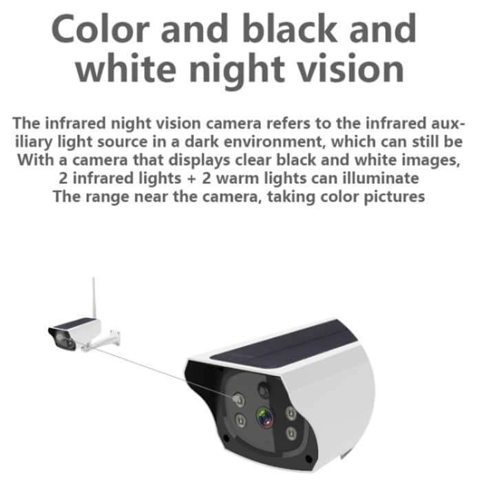 VESAFE Y4P Outdoor HD 1080P Solarstrom-Sicherheits-IP-Kamera, unterstützt Bewegungserkennung und PIR-Weckfunktion, IP66 wasserdicht, Y4P – Bild 16