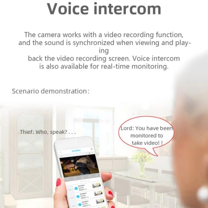 VESAFE Y4P Outdoor HD 1080P Solarstrom-Sicherheits-IP-Kamera, unterstützt Bewegungserkennung und PIR-Weckfunktion, IP66 wasserdicht, Y4P – Bild 7