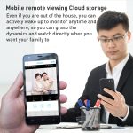 GH3 WiFi Smart Überwachungskamera mit Stativ, unterstützt Nachtsicht / Zwei-Wege-Audio, GH3 with Tripod – Bild 5