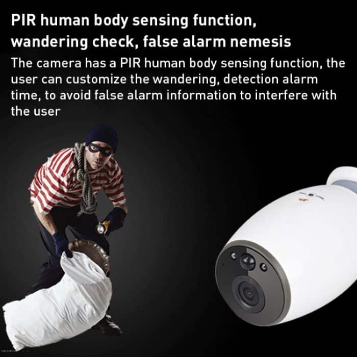 GH3 WiFi Smart Überwachungskamera mit Stativ, unterstützt Nachtsicht / Zwei-Wege-Audio, GH3 with Tripod – Bild 7