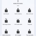 CAMSOY S20 1080P WiFi Wireless Netzwerk Action Kamera Weitwinkel-Recorder mit Halterung, S20 (Black), S20 (White) – Bild 2