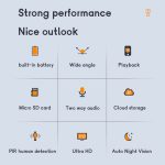 CAMSOY S50 1440P WiFi Wireless Netzwerk Action Kamera Weitwinkel-Recorder mit Halterung – Bild 5