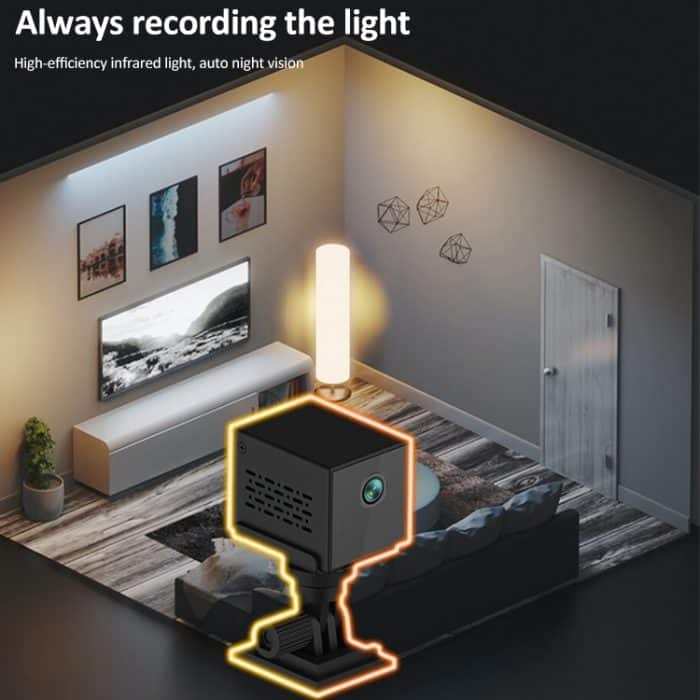 CAMSOY S30 1080P Lange Akkulaufzeit WiFi Drahtlose Netzwerk-Action-Kamera Weitwinkel-Recorder mit Halterung – Bild 11