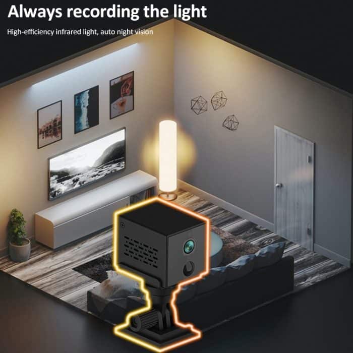 CAMSOY S30W 1080P Low Power Verbrauch WiFi Wireless Netzwerk Action Kamera Weitwinkel Recorder mit Halterung – Bild 10