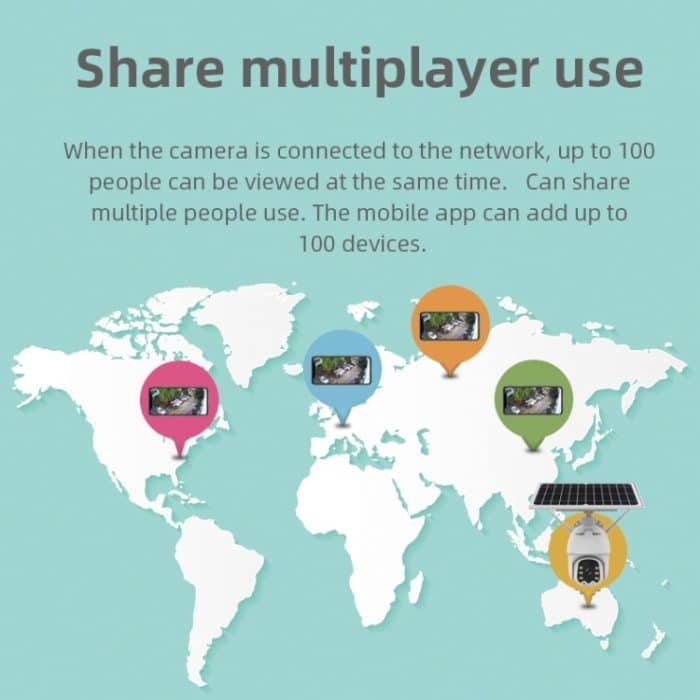 T21 1080P HD Solar Wireless IP Camera, Support Motion Detection & Infrared Night Vision & TF Card – Bild 17