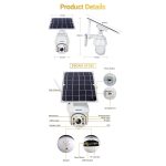 ESCAM QF280 HD 1080P IP66 wasserdichte WiFi-Solarpanel-PT-IP-Kamera ohne Batterie, unterstützt Nachtsicht/Bewegungserkennung/TF-Karte/Zwei-Wege-Audio, without Battery – Bild 16
